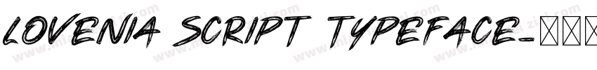 Lovenia Script Typeface字体转换